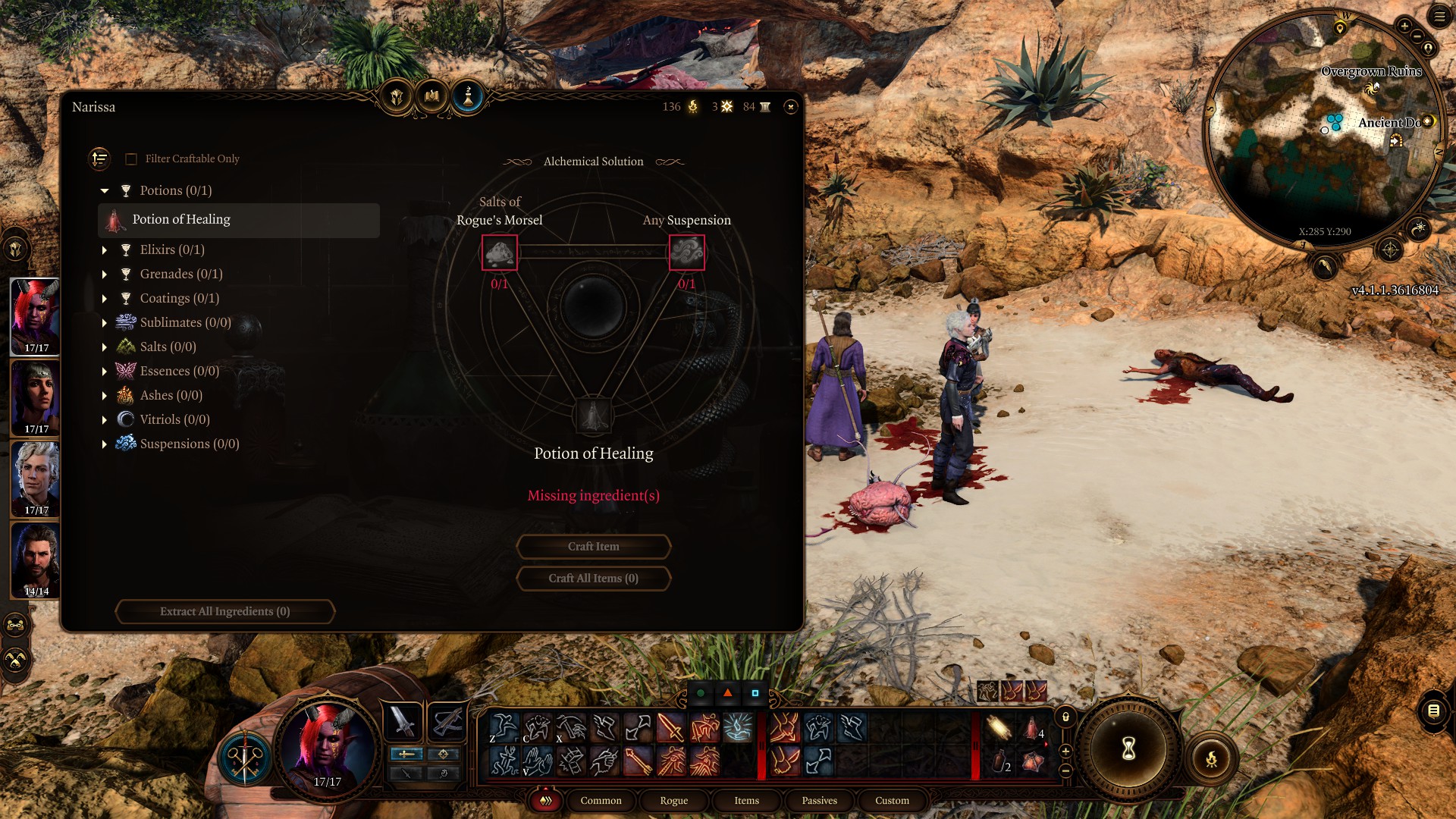 Baldur's Gate 3 Alchemy